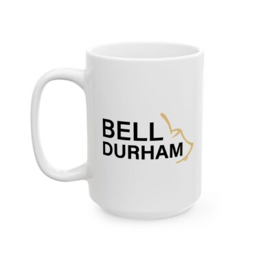 Ceramic Mug (White): Half Bell Stacked