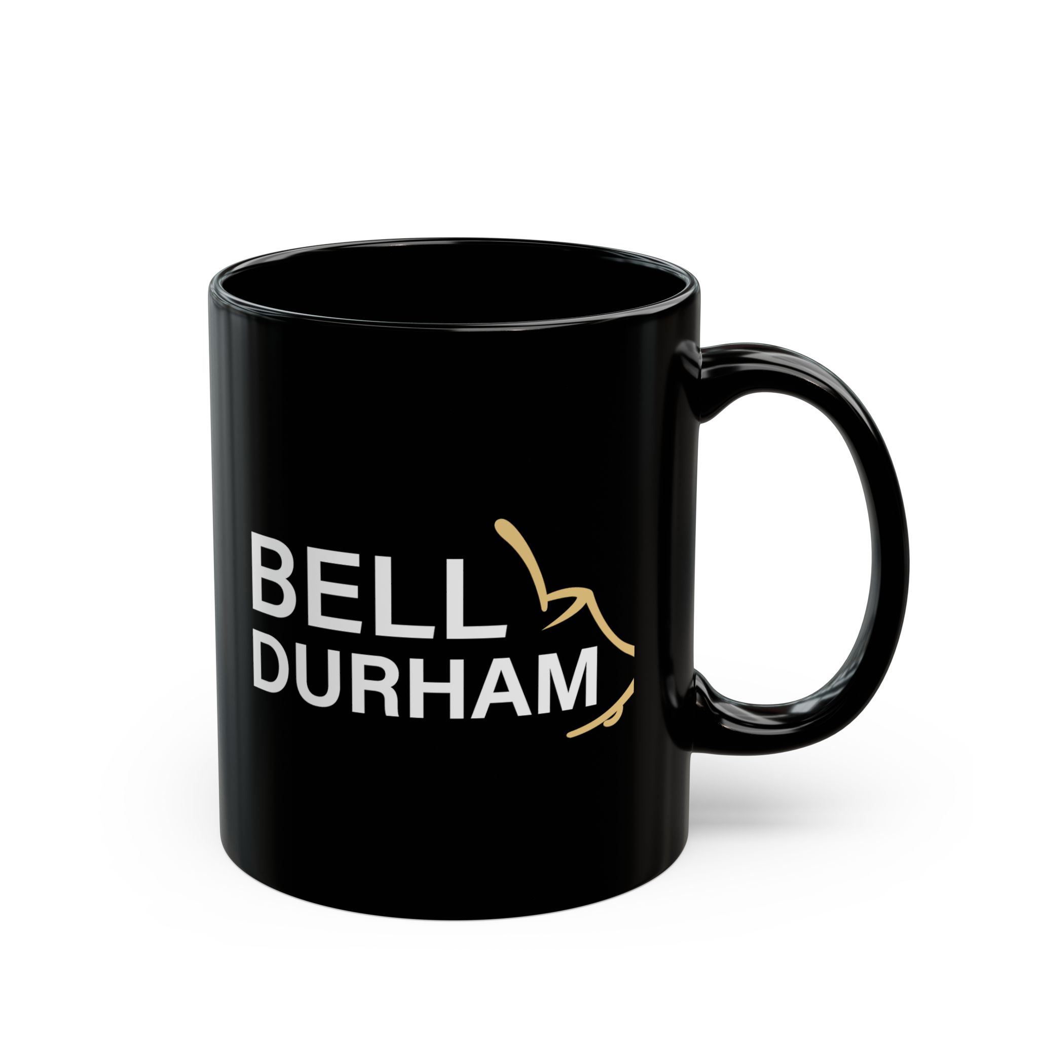 Ceramic Mug (Black): Half Bell Stacked - Image 2